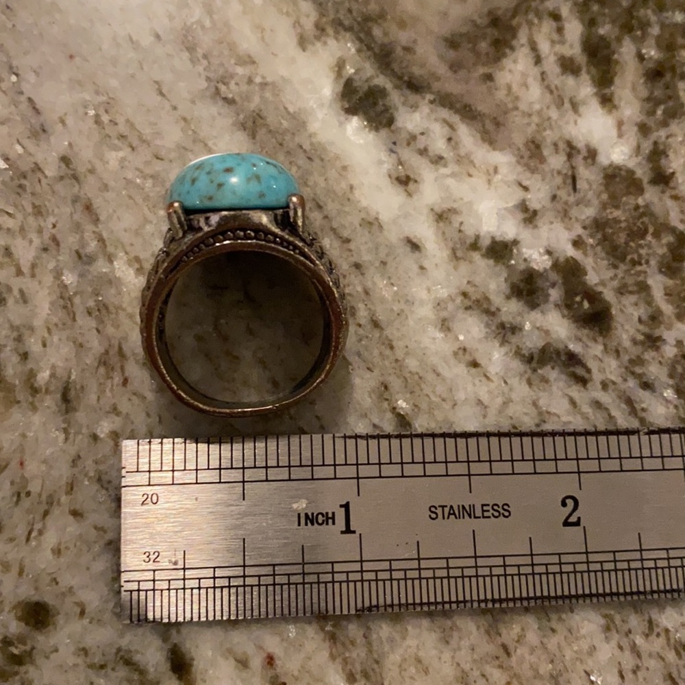 Stunning Lapis / Turquoise Ring - image 4